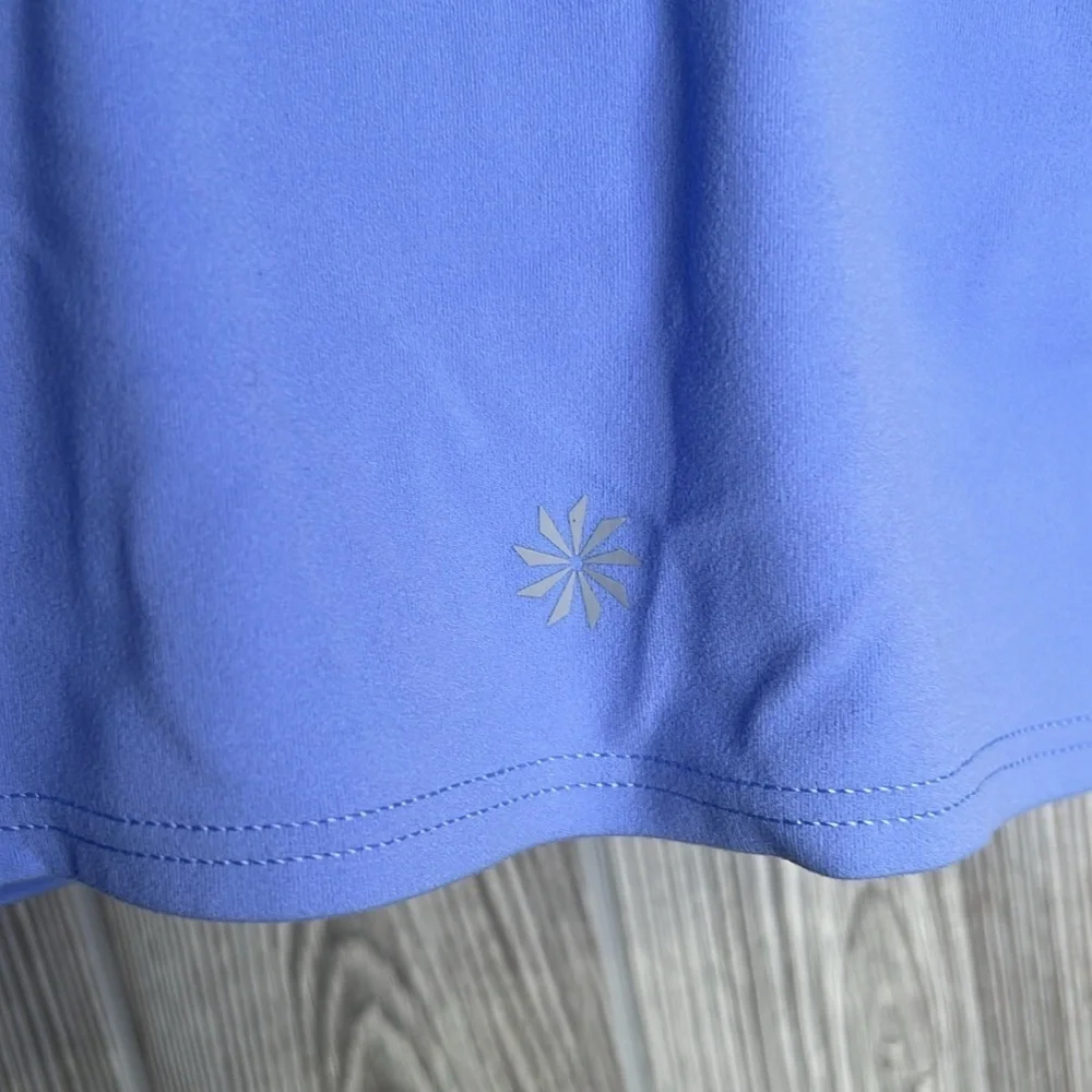 Athleta Shirt Women Medium Blue Crop Tank Top Outdoors Gym Ladies